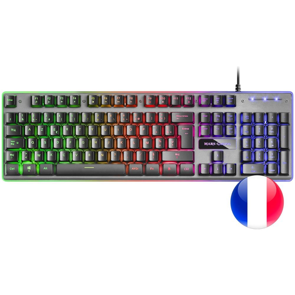 Tastiera USB MK220FR  (Layout Francese) Colore Nero, Grigio - Foto 7