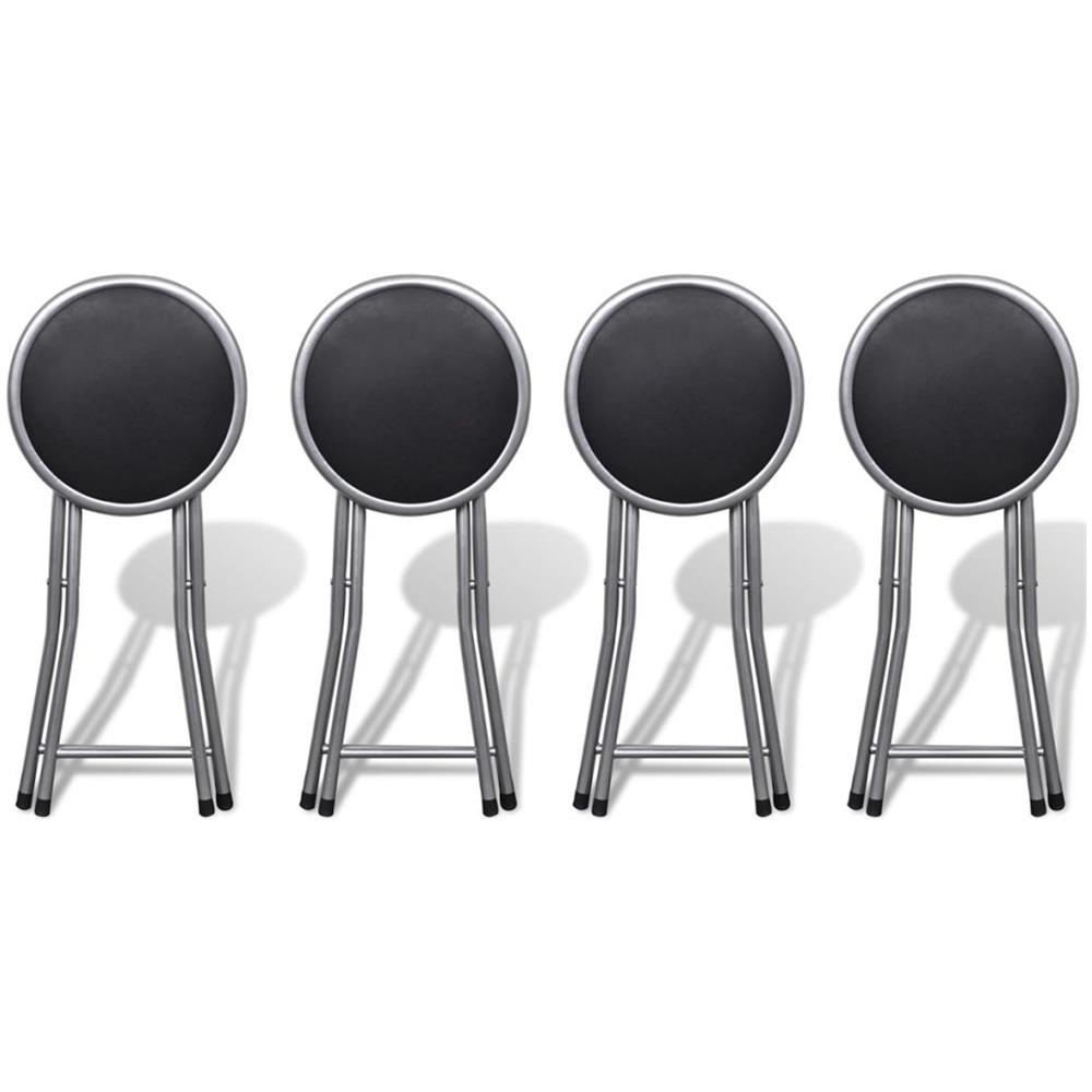 Sgabelli da Pieghevoli 4 pz in Similpelle - Foto 2