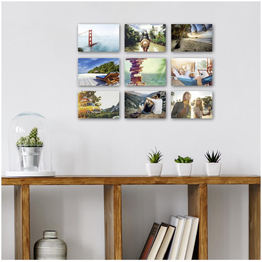 Pannelli Autoadesivi Shacolla Carta Fotografica 10 x 15 cm 9 Pezzi Colore Bianco - Foto 4