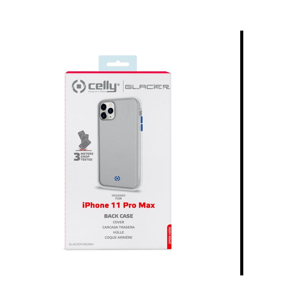 Cover Glacier per Iphone 11 Pro Max TPU + Policarbonato Bianco / Blu - Foto 2