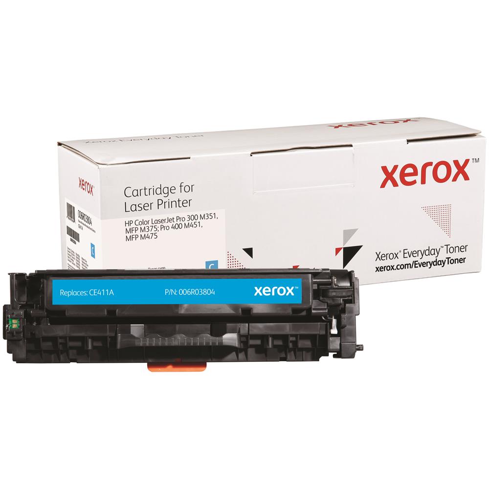 TONER COMPATIBILE - CE411A  Ciano per LaserJet Pro 300 Series Capacità 2600 Pagine - Foto 1