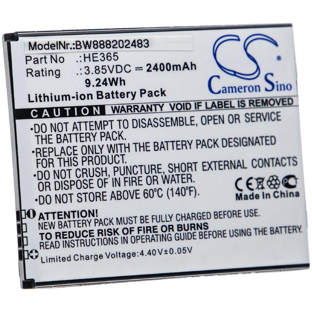 Batteria Sostituisce Nokia He365 Per Smartphone Cellulare (2400mah, 3,85v, Li-ion) - Foto 1