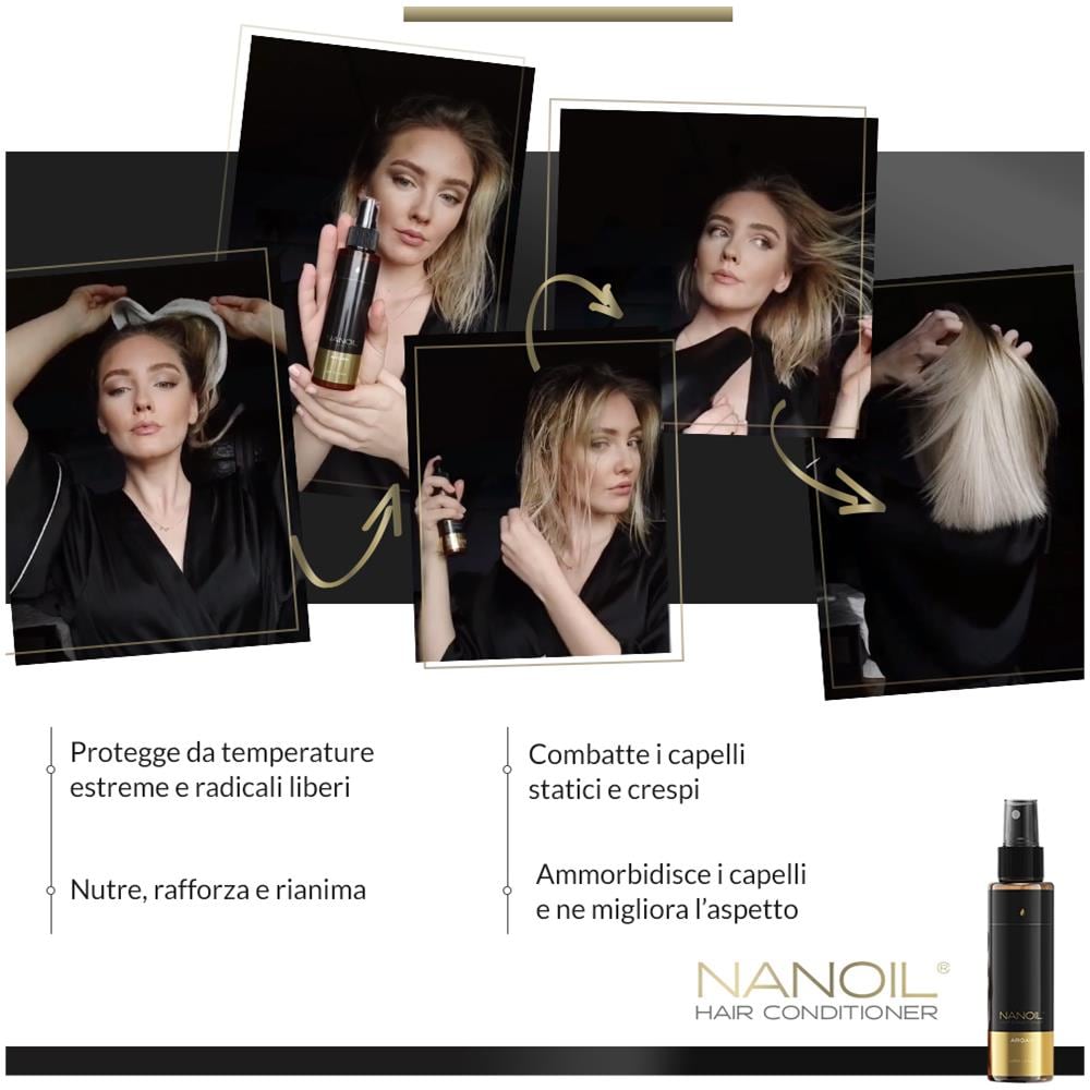 Balsamo Per Capelli All’argan : Balsamo Bifase, 125 Ml, Protegge I Capelli, Li Rende Più Morbidi, Forti E Sani - Foto 2