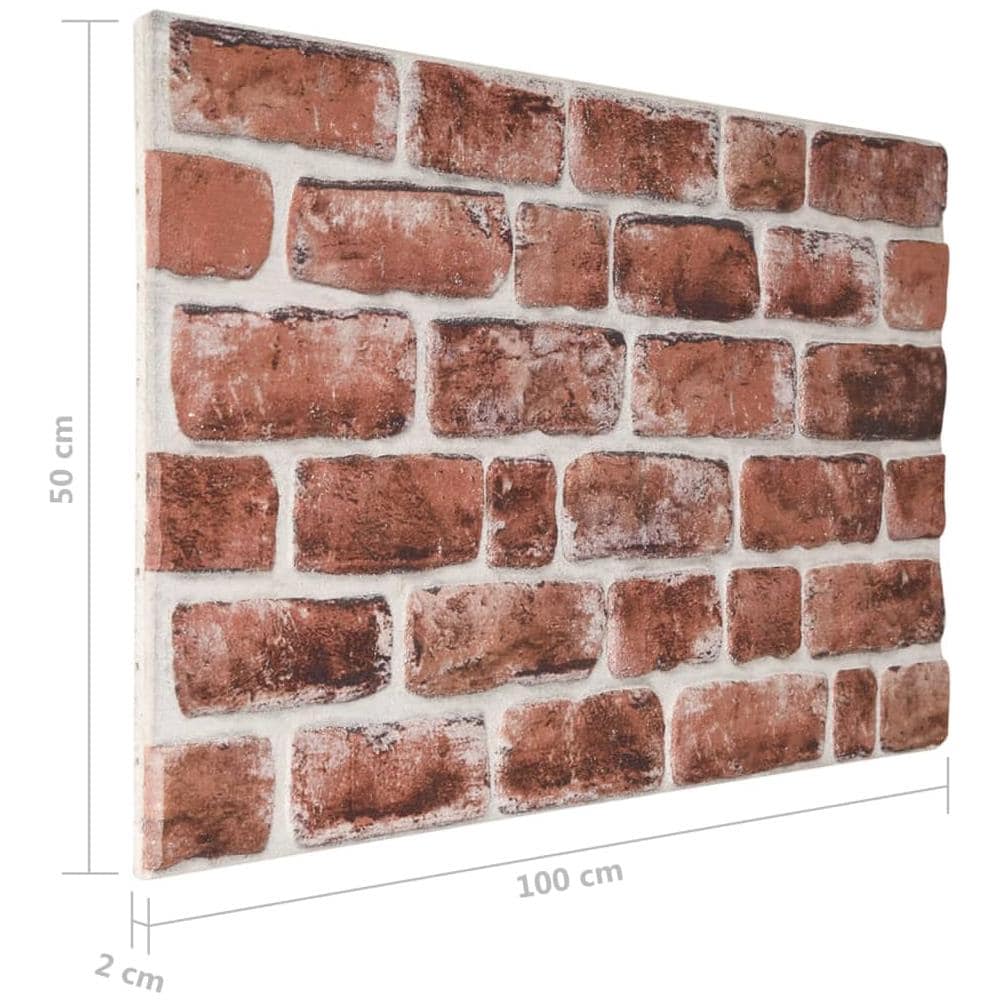 Pannelli Murali 3d Con Design A Mattoni Marrone Scuro 10 Pz Eps - Foto 8