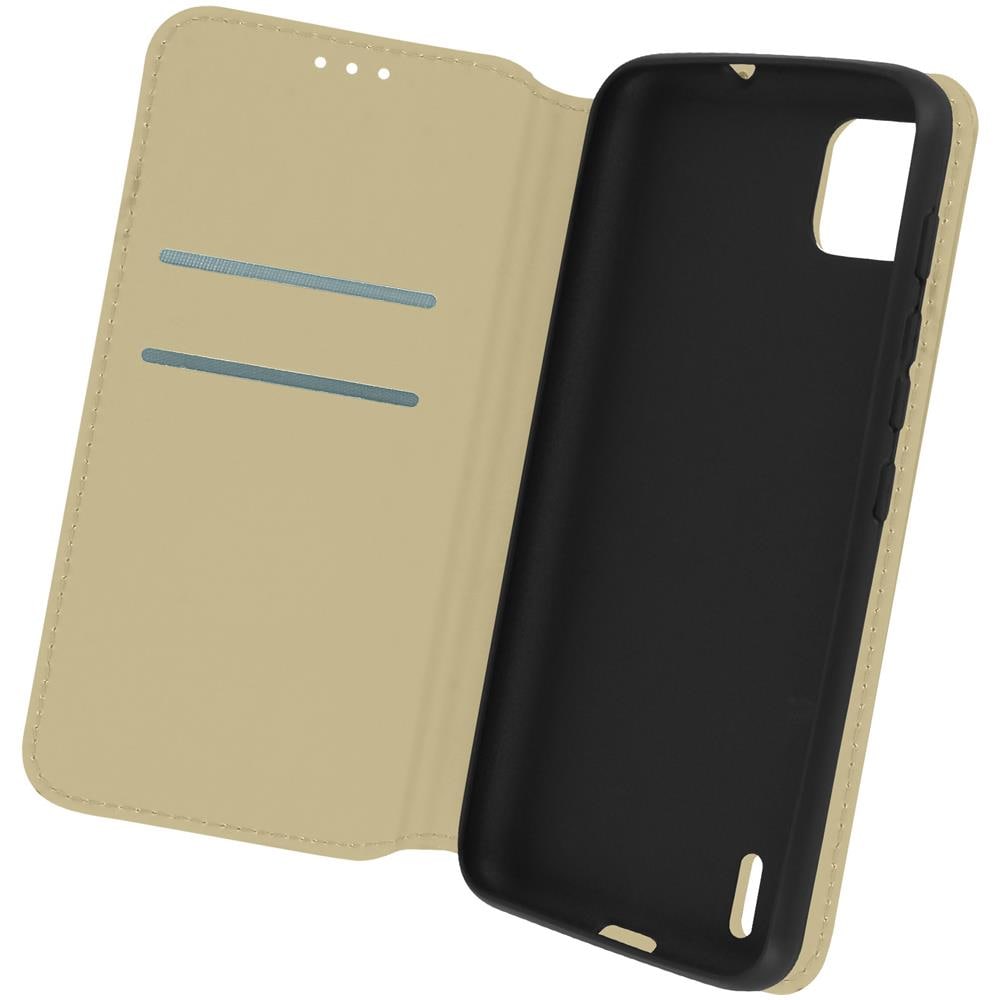 Custodia Folio Wiko Y62 E Y62 Plus Portafoglio Supporto Video Beige - Foto 1