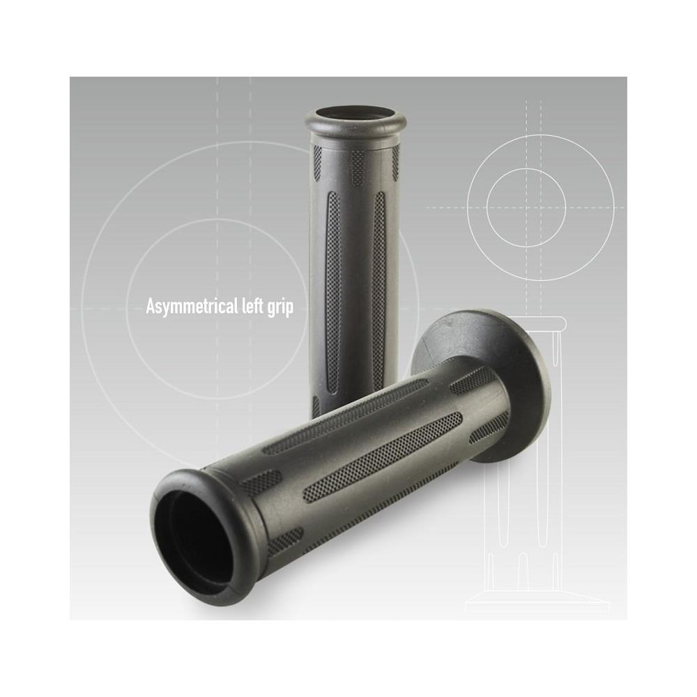 Coppia Manopole Per Dotati Di Tecnologia Con Manopole Riscaldate E Controllo Ad Anello Del Navigatore Materiale: Gomma Termoplastica Colore: Nero Lunghezza: 120 Mm Diametro Interno: 24 Mm Codice Prodotto 6190.82.40.06-0 - Foto 1