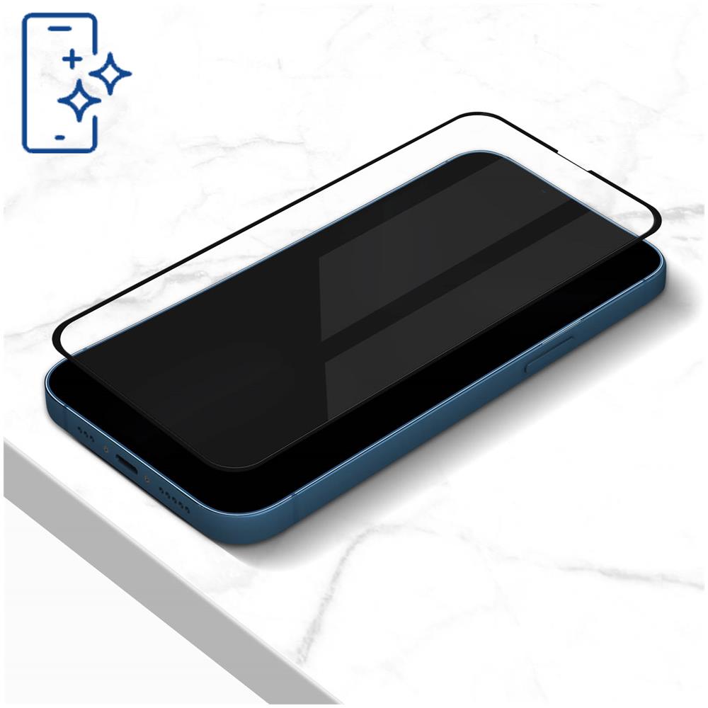 Pellicola Apple Iphone 13 Mini 7h Smussata Flexible Glass Max Nera - Foto 2