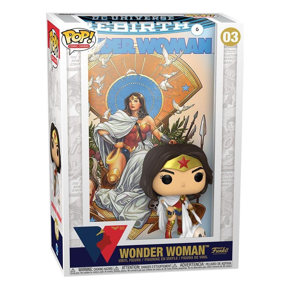 Pop! Vinyl Comic Cover: - Wonder Woman 80Th-Wonder Woman (Rebirth) On Throne - Foto 1
