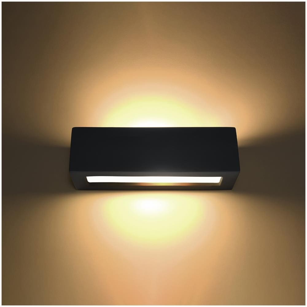 Applique Da Parete Vega Nero 100x100x320 Mm Ceramica - Foto 12