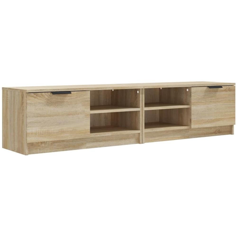 Mobili Tv 2 Pz Rovere Sonoma 80x35x36,5 Cm In Legno Multistrato - Foto 1