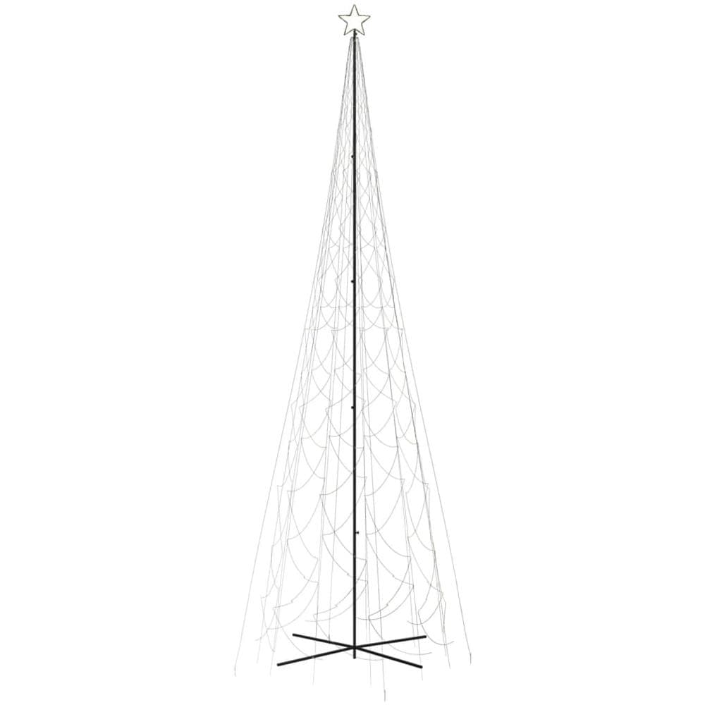 Albero di Natale a Cono Bianco Caldo 3000 LED 230x800 cm - Foto 1