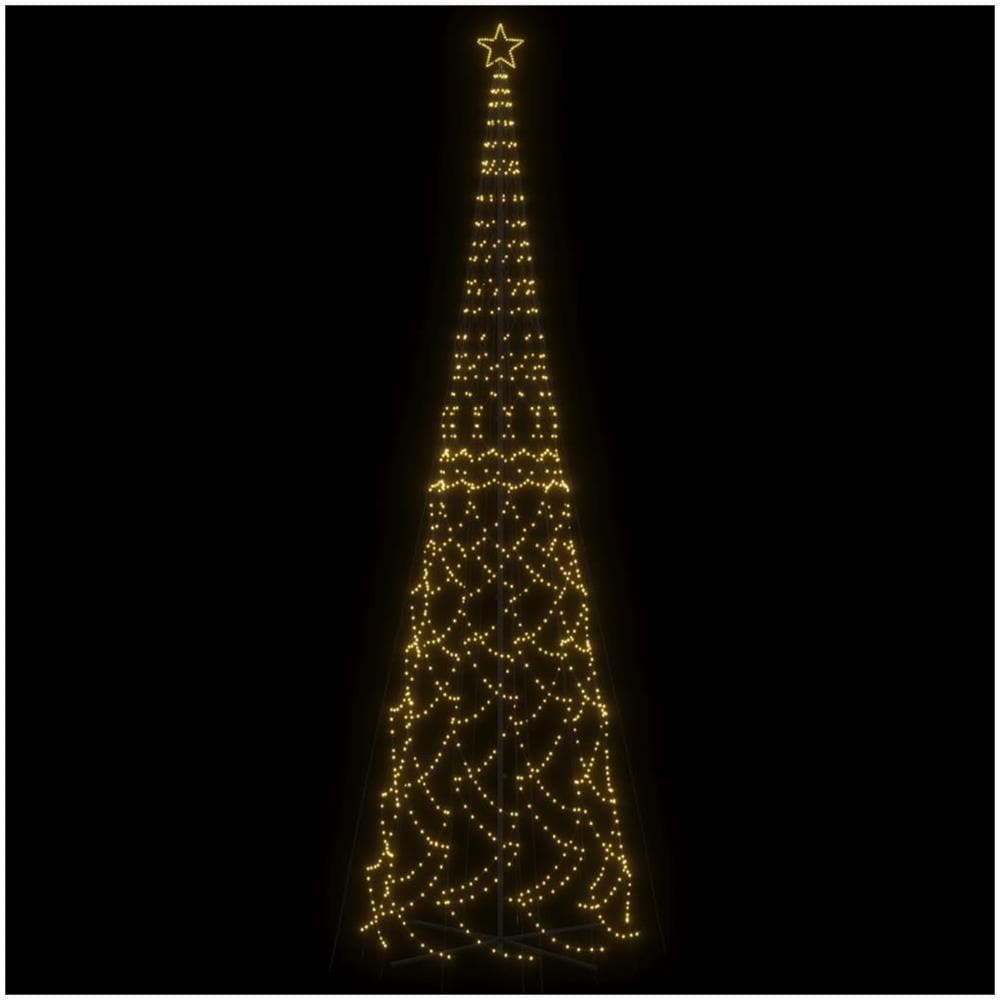 Albero di Natale a Cono Bianco Caldo 3000 LED 230x800 cm - Foto 2