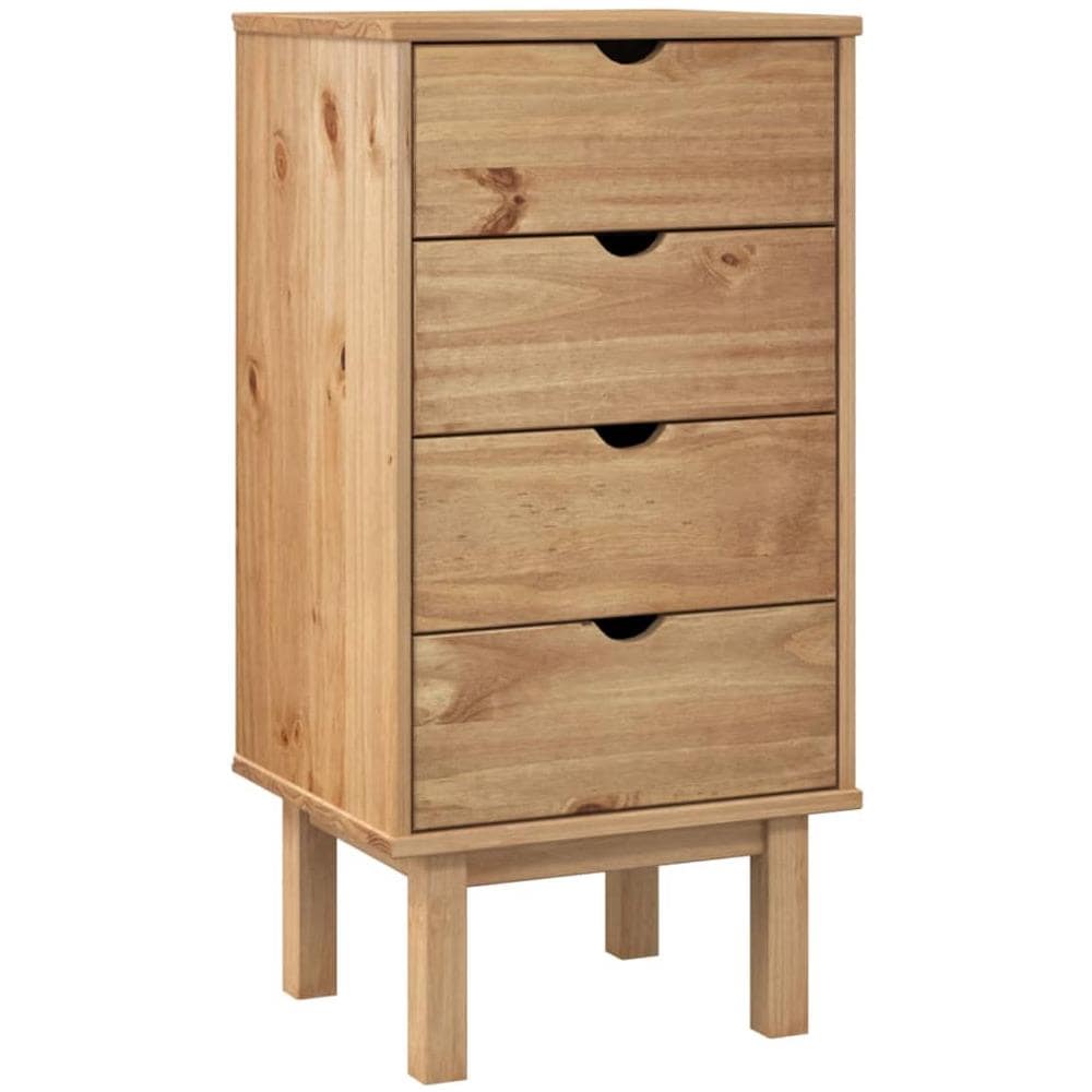 Cassettiera 46x39,5x90 Cm In Legno Massello Di Pino - Foto 2
