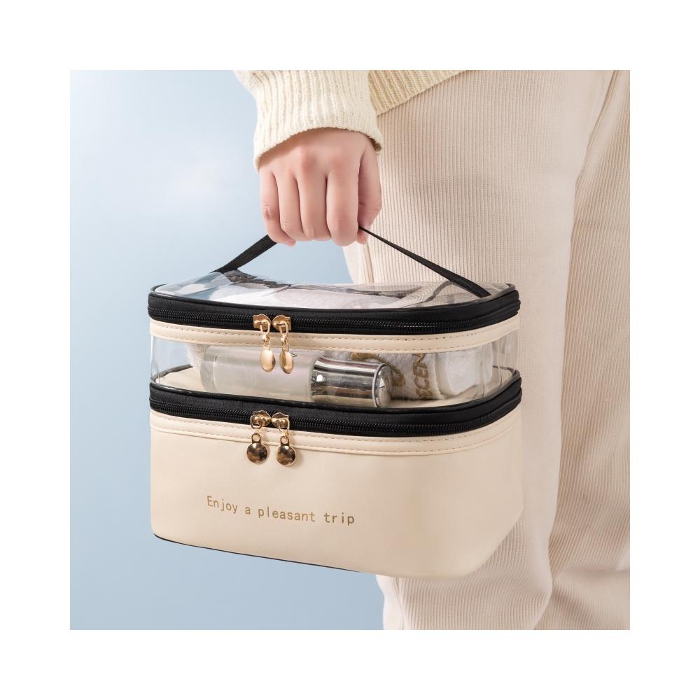 Borsa Per Il Trucco Necessaria Beige - Foto 2