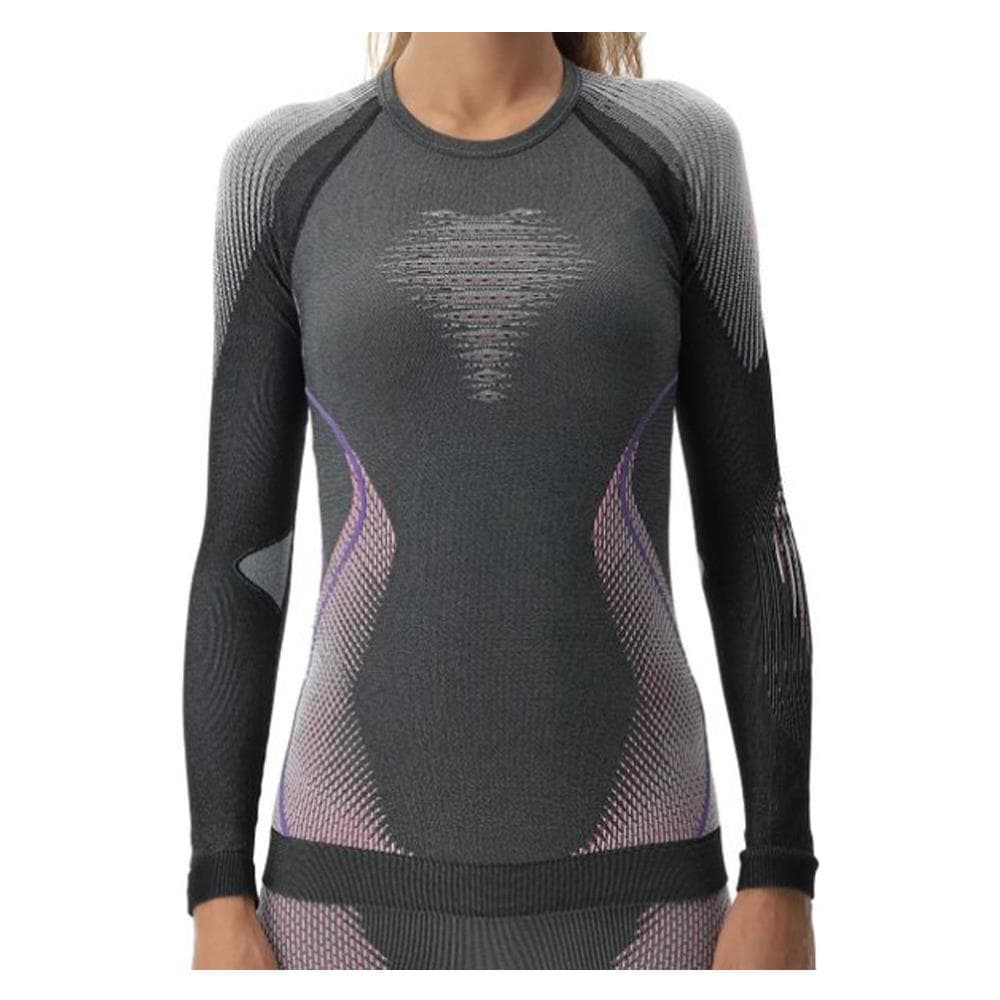 Evolutyon Baselayer Shirt Long Sleeves - S /m Antracite Melange-rasperry-purple - Foto 1