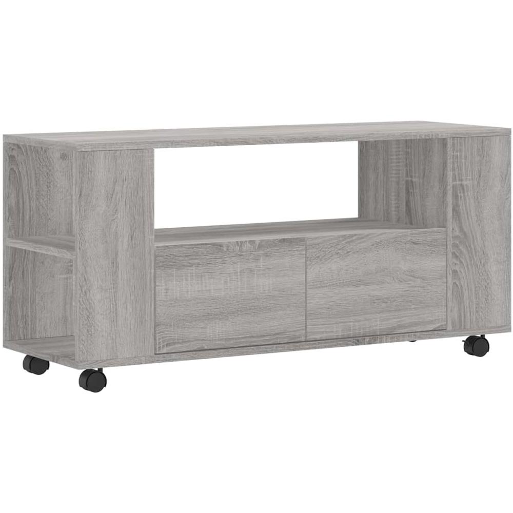 Mobile Porta Tv Grigio Sonoma 102x34,5x43 Cm Legno Multistrato - Foto 2