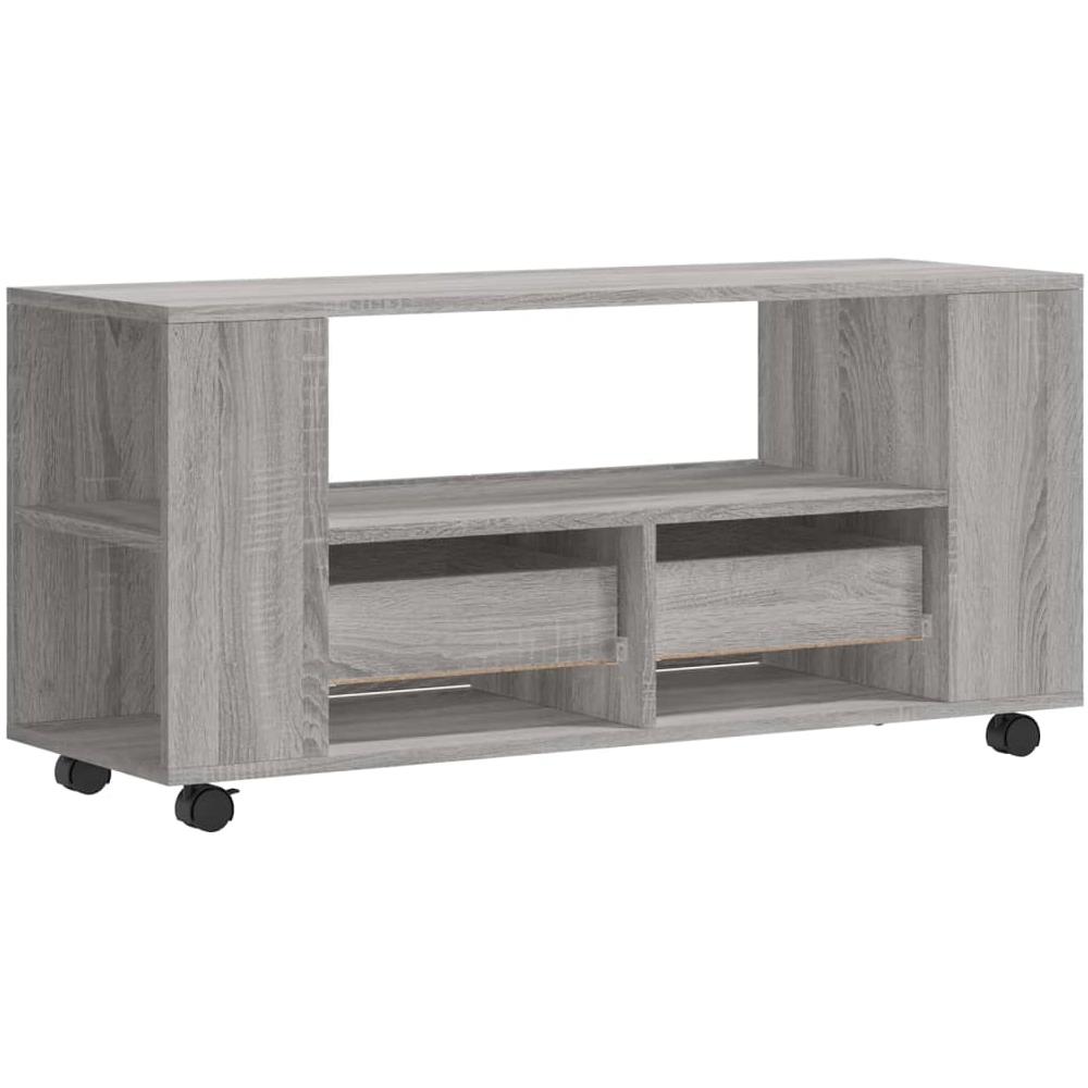 Mobile Porta Tv Grigio Sonoma 102x34,5x43 Cm Legno Multistrato - Foto 8