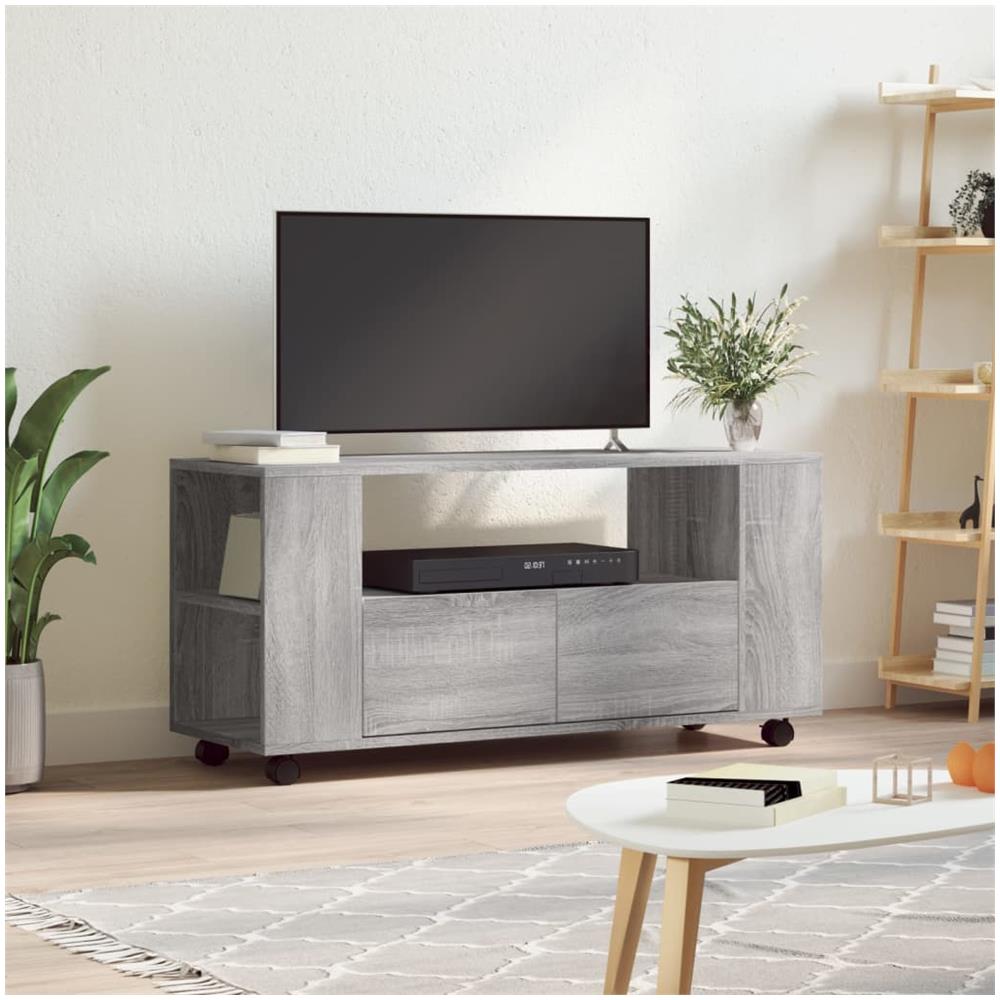 Mobile Porta Tv Grigio Sonoma 102x34,5x43 Cm Legno Multistrato - Foto 1
