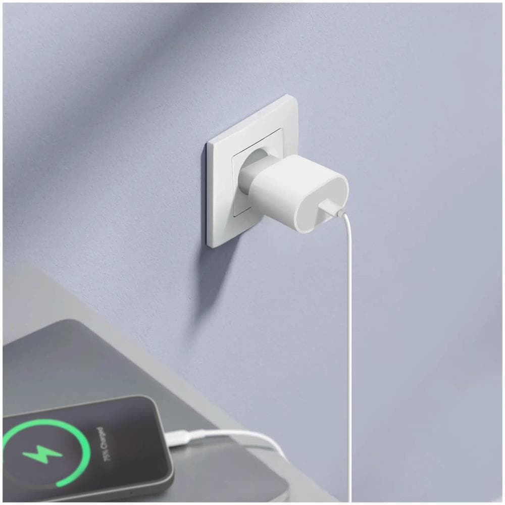 Pack Originale Caricabatterie Usb-c 20w E Cavo Usb-c 2 Metri Bianco - Foto 2