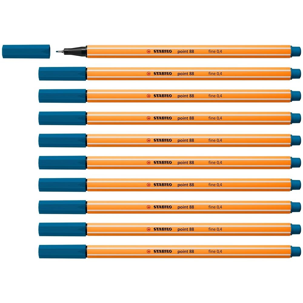 point 88 - Fineliner - Confezione da 10 - Turchese - Foto 1