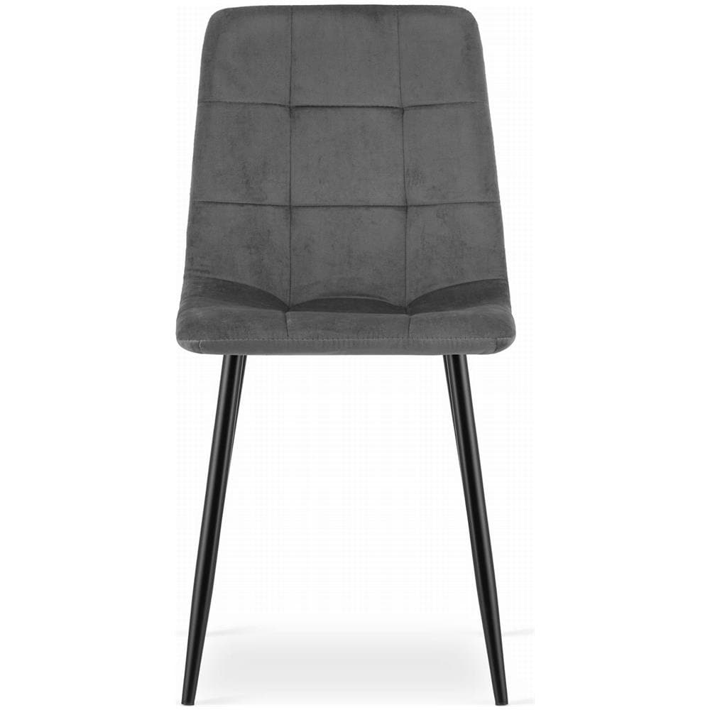 PYRA CHAIR Sedia in velluto grigio scuro dal design moderno per il soggiorno - Foto 2
