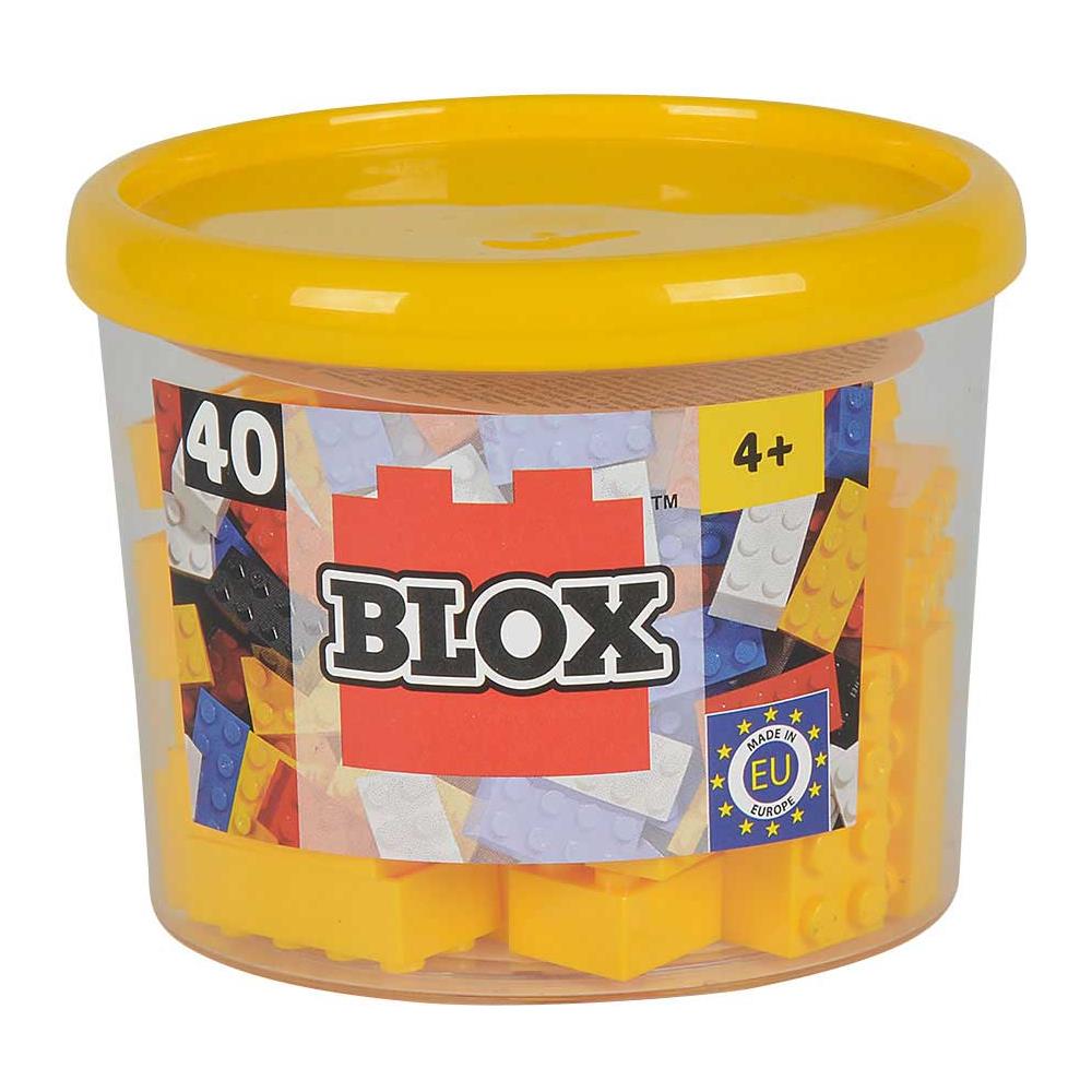 Mattoncini Piccoli 4x2 - Barattolo 40 Pz - Colore Giallo - Foto 1