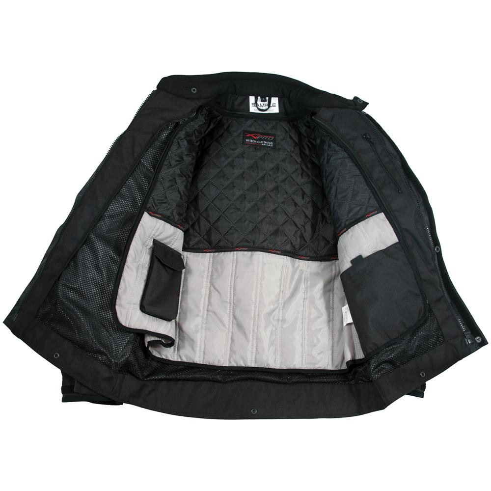 Giacca Impermeabile Moto Tessuto Protezioni Ce Scooter Viaggio Grigio M - Foto 2