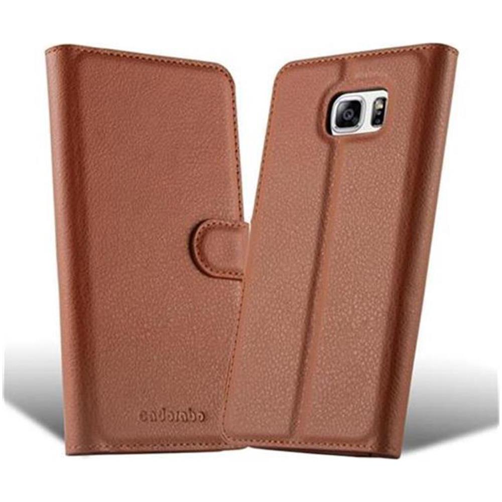 Custodia Compatibile Con Samsung Galaxy Note 5 In Marrone Pastello - Coperchio Protettiva Con Chiusura Magnetica, Funzione Stand E Tasca Per Le Carte - Foto 5