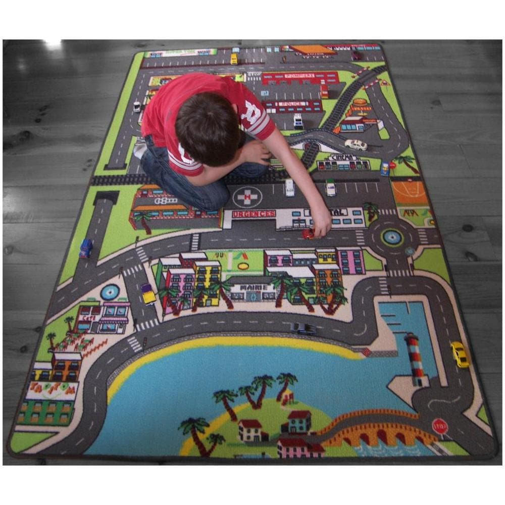 Bambino Tappeto - Circuito Di Auto In Città ® - 130 X 200 Cm - Foto 3