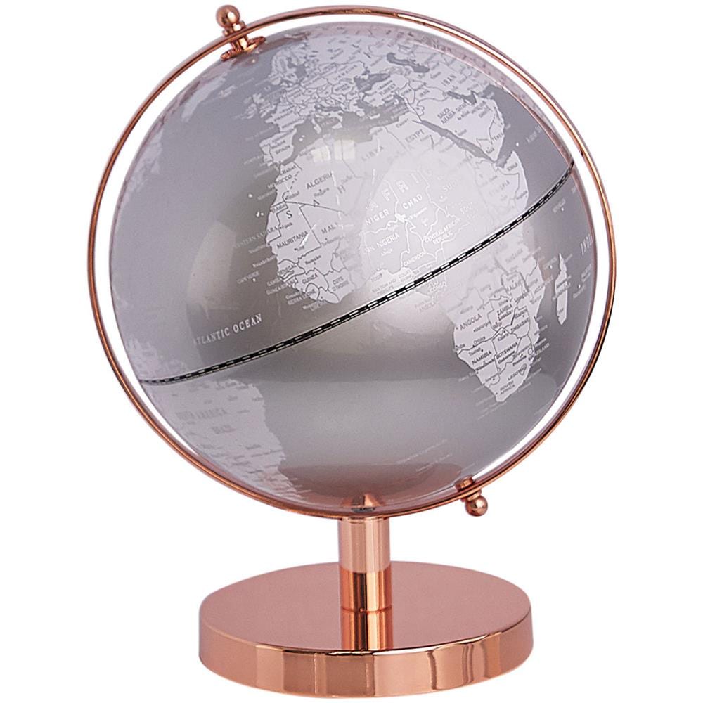 Mappamondo Argento 28 Cm Cabot - Foto 1