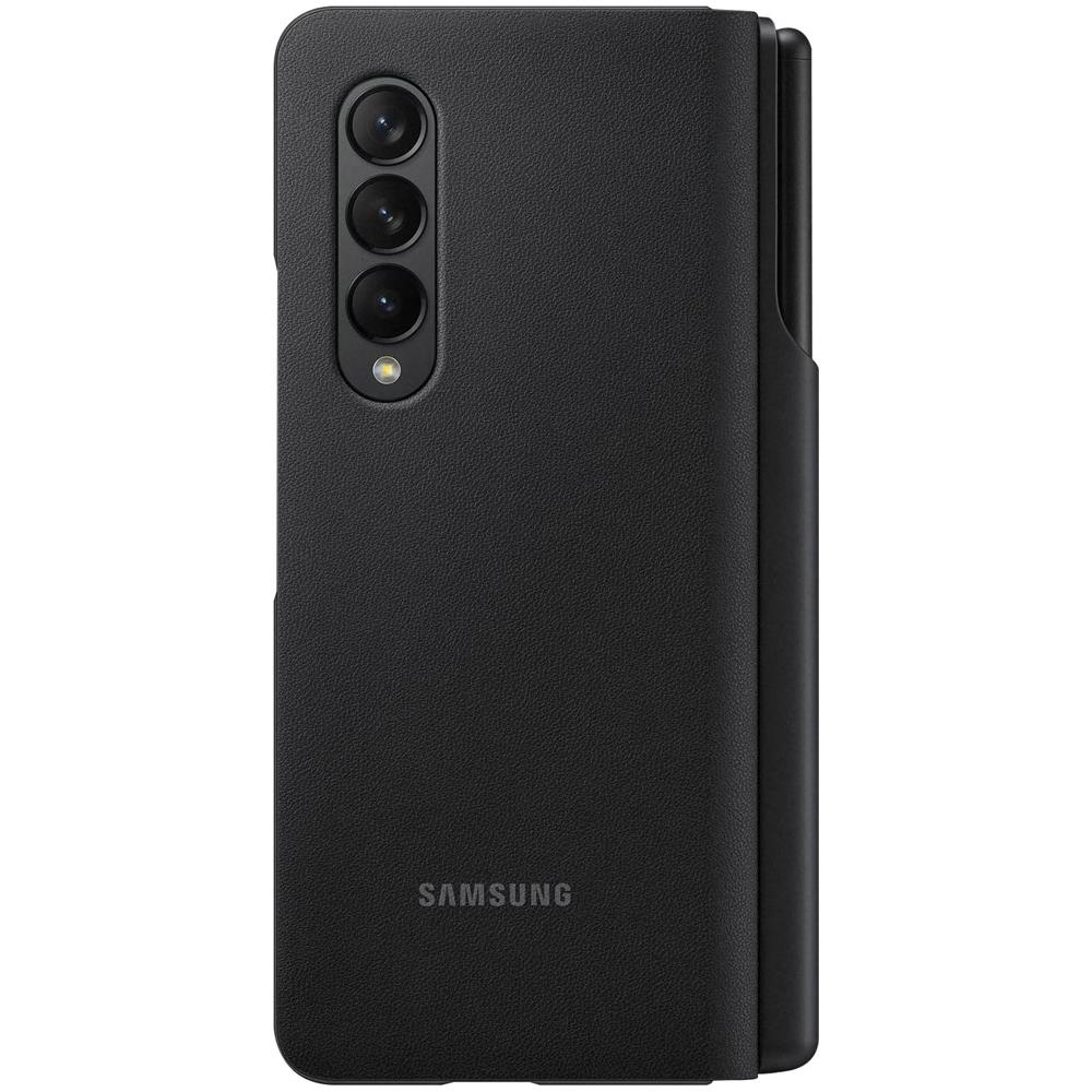 Custodia Leather Flip Cover Ef-ff92pcbegee Per Galaxy Z Fold 3 5g Nero - Foto 9