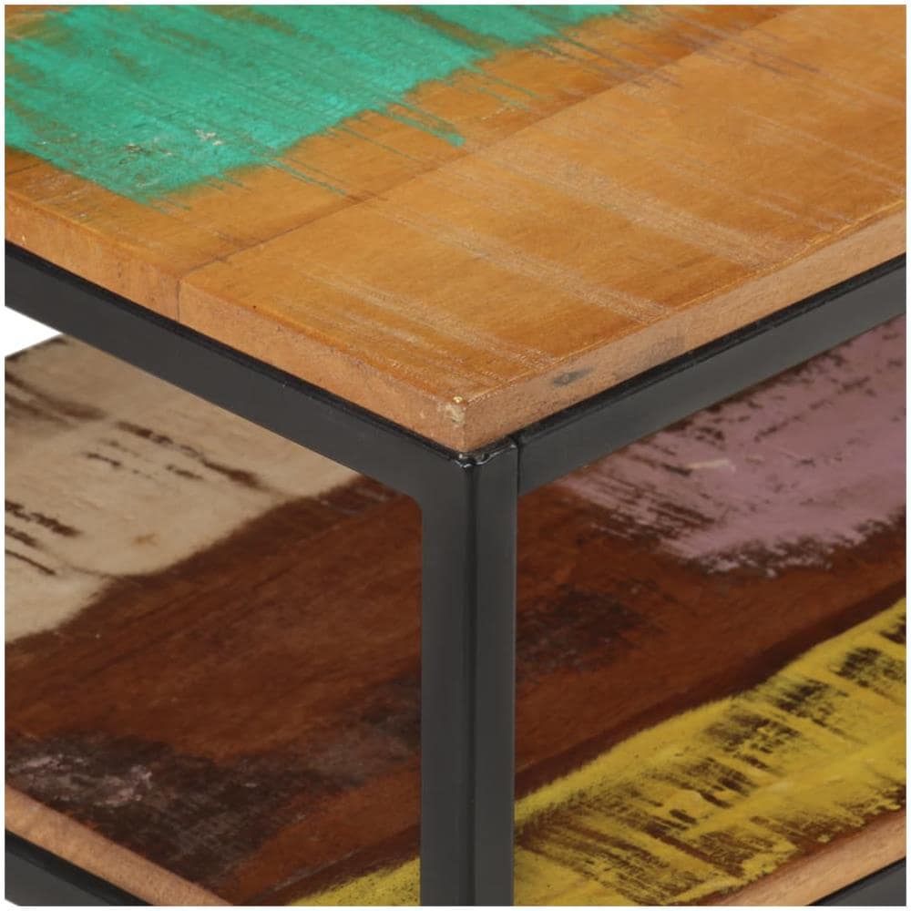 Mobile Porta TV 130x30x45 cm in Legno Massello di Recupero - Foto 2