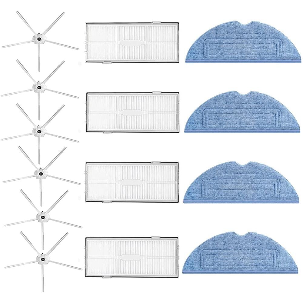 Kit Di Accessori Per Xiaomi Roborock S7 / T7 Series 14 Parti, 4 Panni Per Scopa, 4 Filtri Hepa, 6 Spazzole Per Bordi - Foto 1
