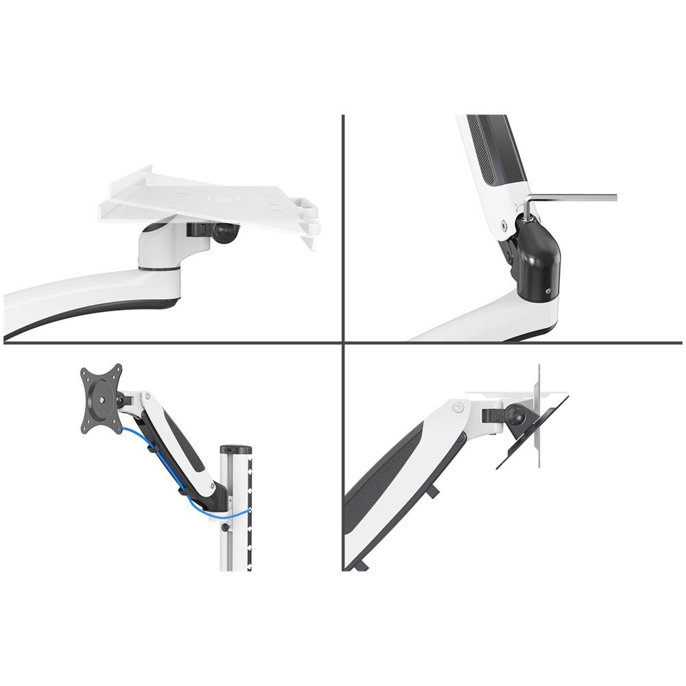 Postazione di lavoro (monitor, tastiera, mouse) Montaggio a parete - Foto 4