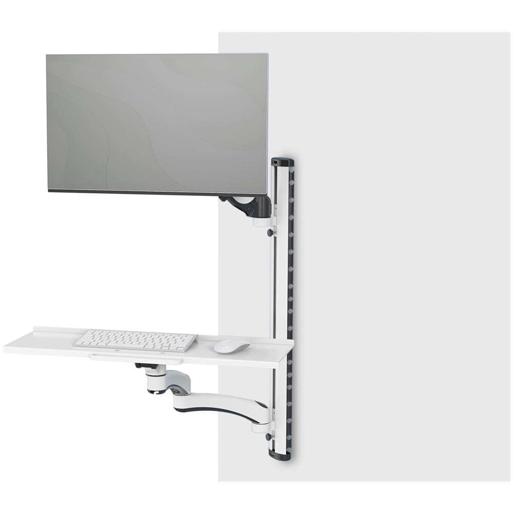 Postazione di lavoro (monitor, tastiera, mouse) Montaggio a parete - Foto 2