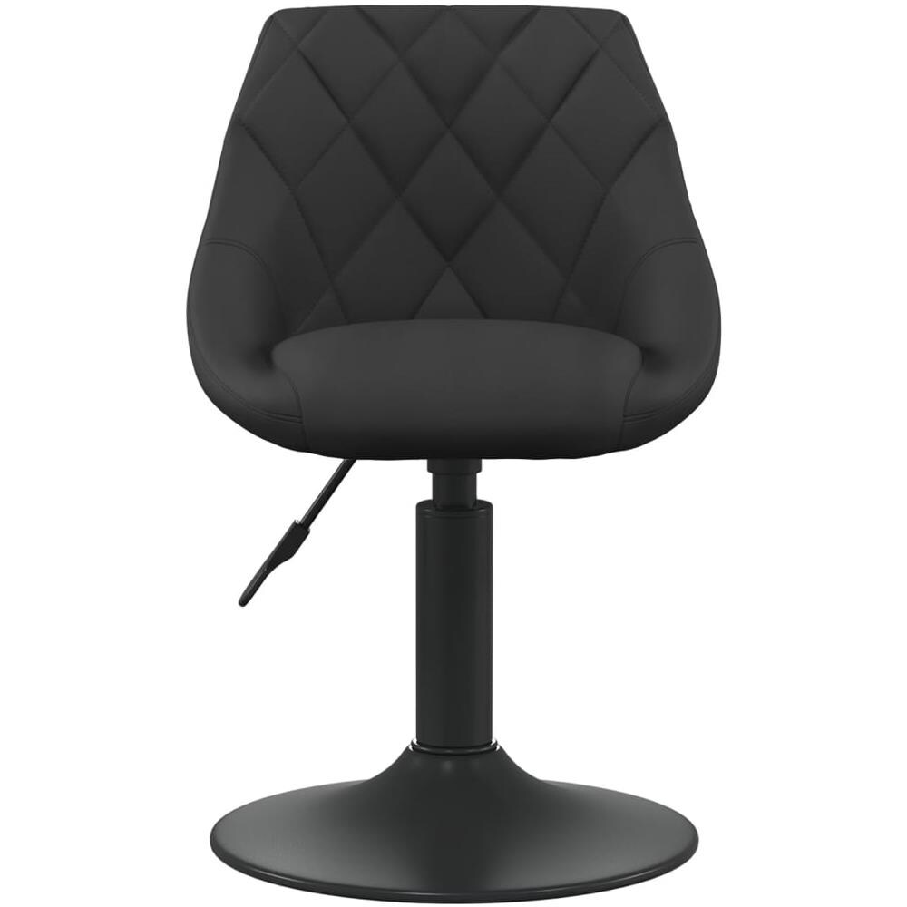 Sedie Da Pranzo Girevoli 6 Pz Nere In Velluto - Foto 3