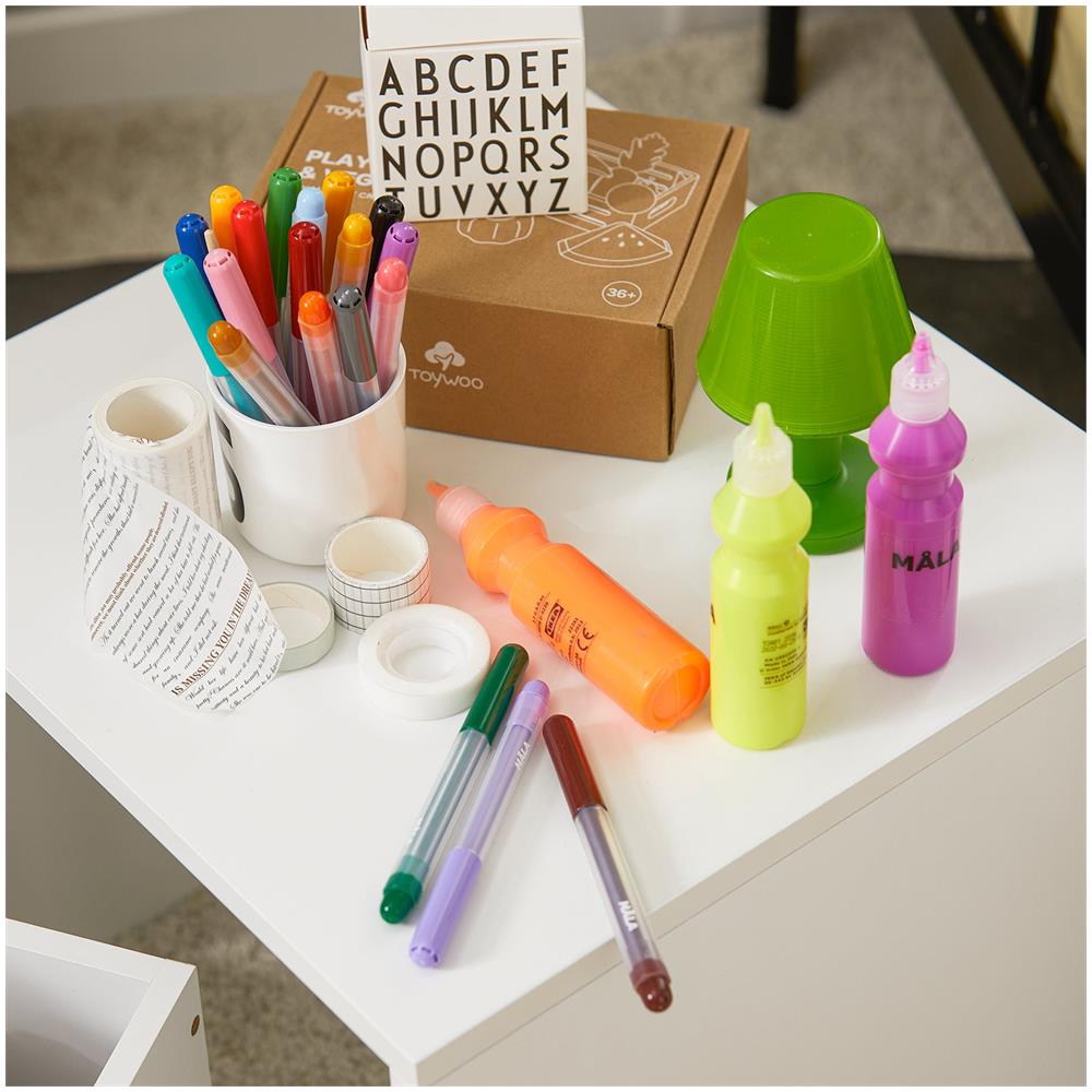 Scatola Porta Giochi Bambini Contenitore Giocattolo Per Bambini Ceste Portaoggetti Bianco E Arancione 40x40x35cm Kmb74-w Sobuy - Foto 2