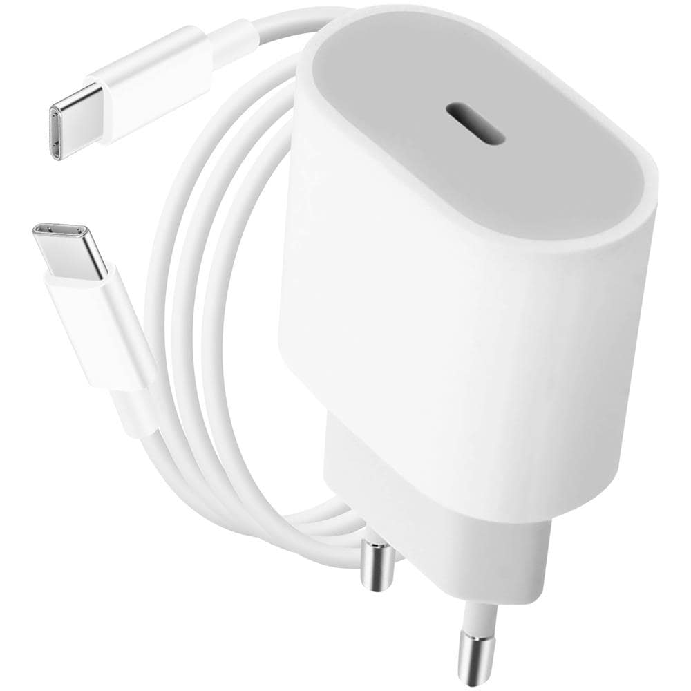 Pack Originale Apple Caricabatterie Usb-c 20w E Cavo Usb-c 1 Metro Bianco - Foto 1