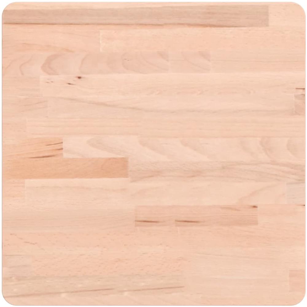 Piano Per Tavolo 40x40x1,5 Cm Quadrato Legno Massello Di Faggio - Foto 2