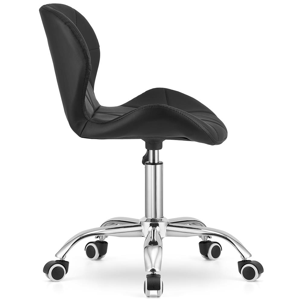 Sedia da ufficio ergonomica Avola, ecopelle, altezza regolabile, nera, carico massimo 110 kg - Foto 2