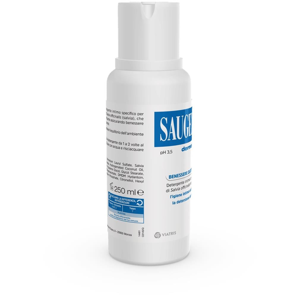 Saugella Dermoliquido PH 3,5 Detergente Intimo Benessere Quotidiano 250 ml - Foto 2