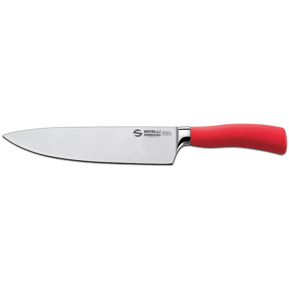 Coltello Cuoco Cm 20 Rosso - Lunghezza Lama Cm 20 - Foto 2