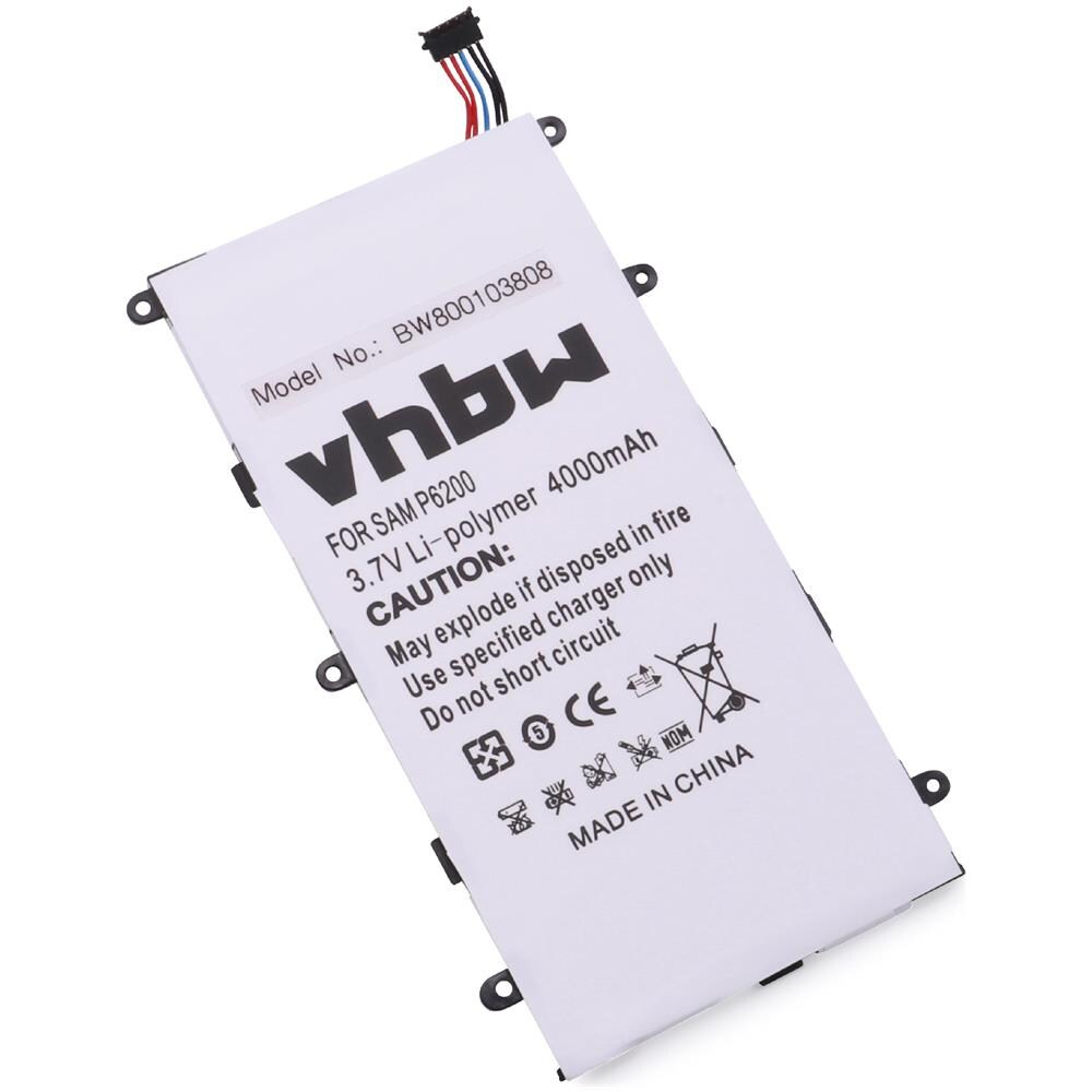 Batteria Li-polymer Per Samsung Galaxy Tab 7.0, Galaxy Tab 7.0 Plus, Gt-p3100 Etc. Sostituisce Aa1bc20o / t-b, Aa1c426bs / t-b, Sp4960c3b 4000mah - Foto 2