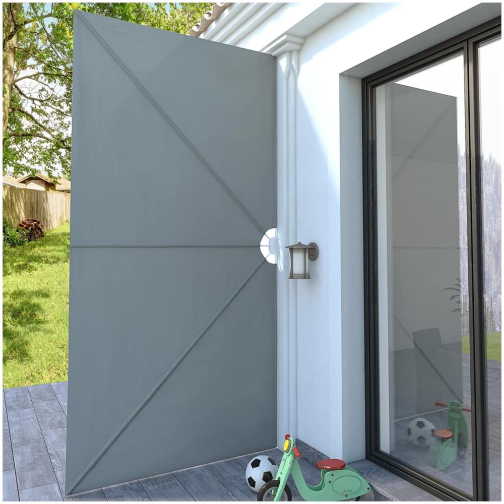 Tenda Laterale per Terrazza Pieghevole Grigio 400x200 cm - Foto 2