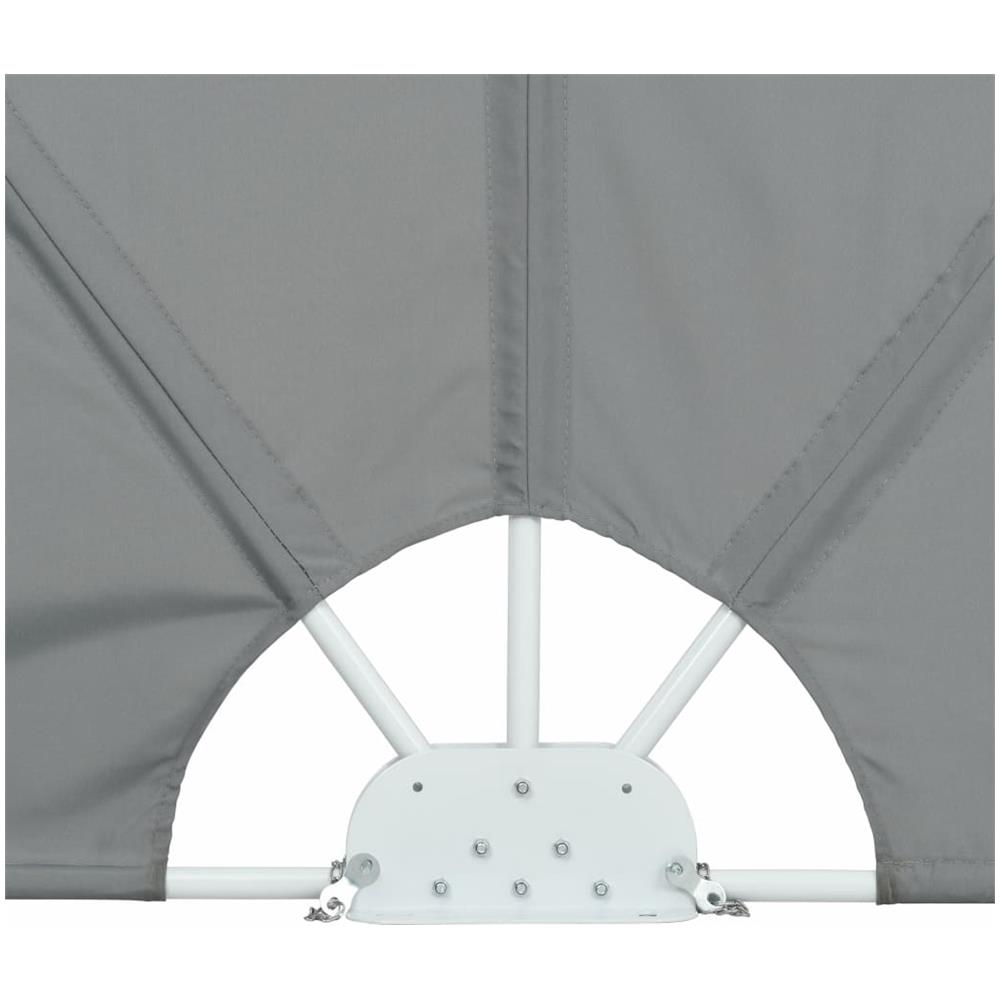 Tenda Laterale per Terrazza Pieghevole Grigio 400x200 cm - Foto 8