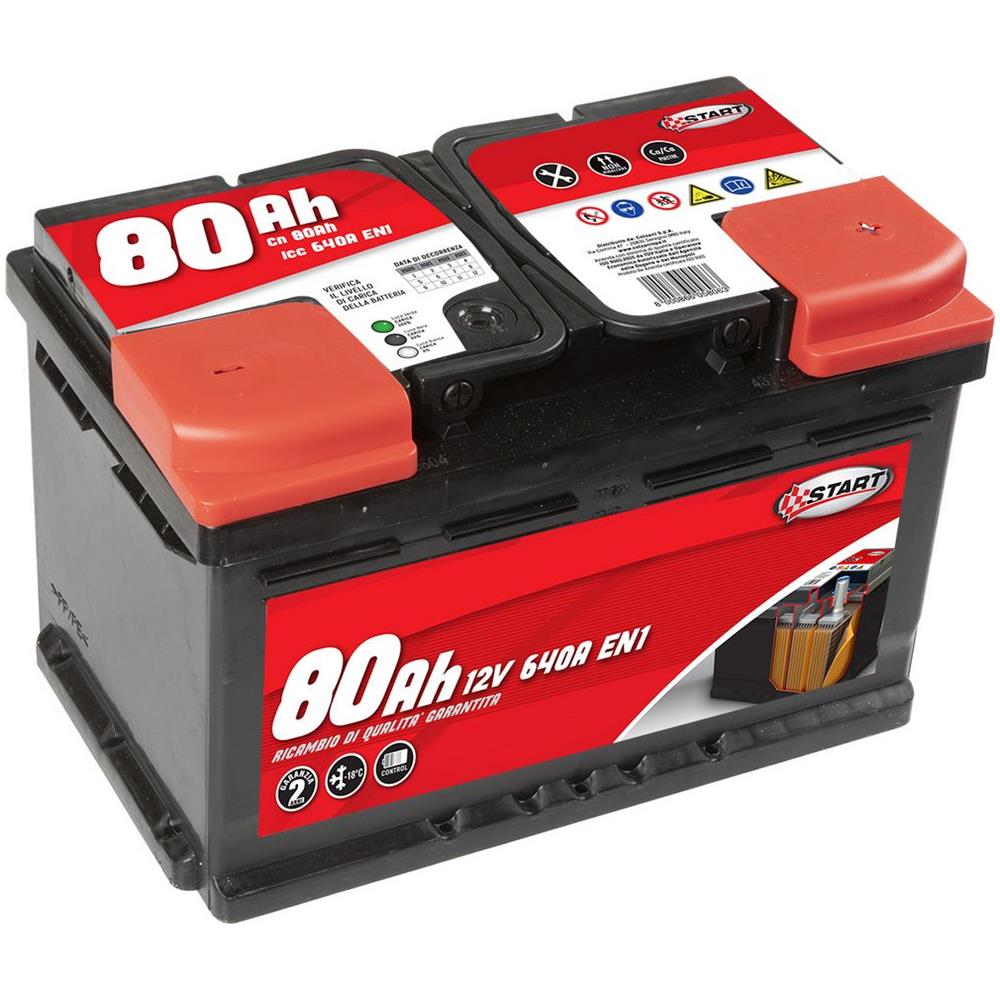 Batteria Auto 80ah 12v640a Polo Positivo Destro Cassetta L3 - Foto 2