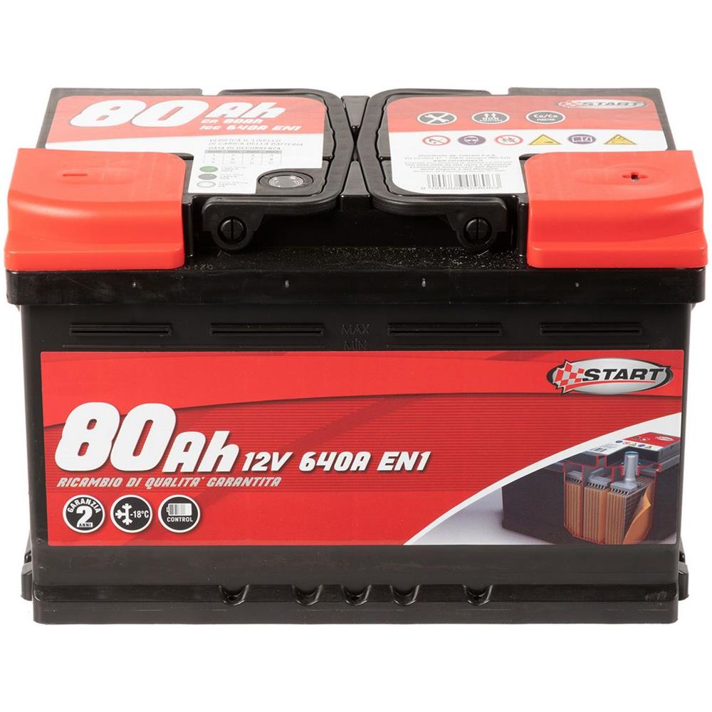 Batteria Auto 80ah 12v640a Polo Positivo Destro Cassetta L3 - Foto 4
