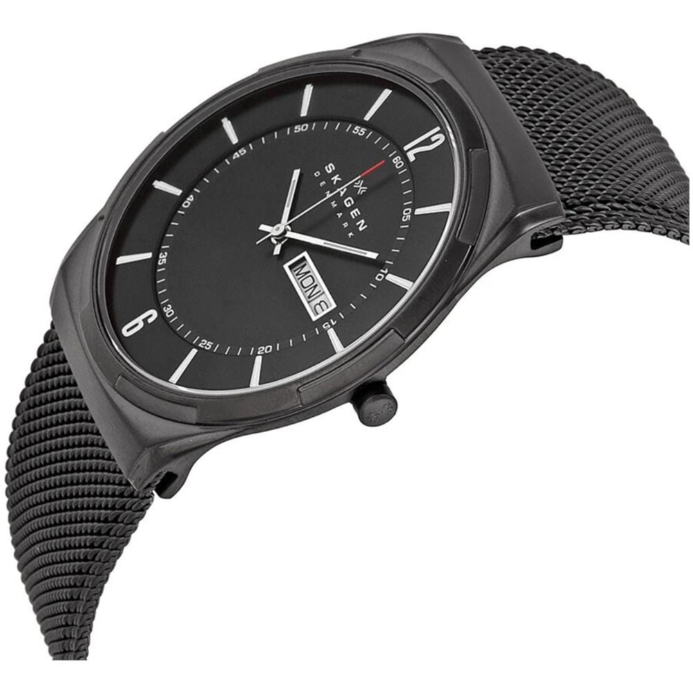 Skw6006 Aktiv Quadrante Nero Uomo Pvd Nero Mesh - Foto 2