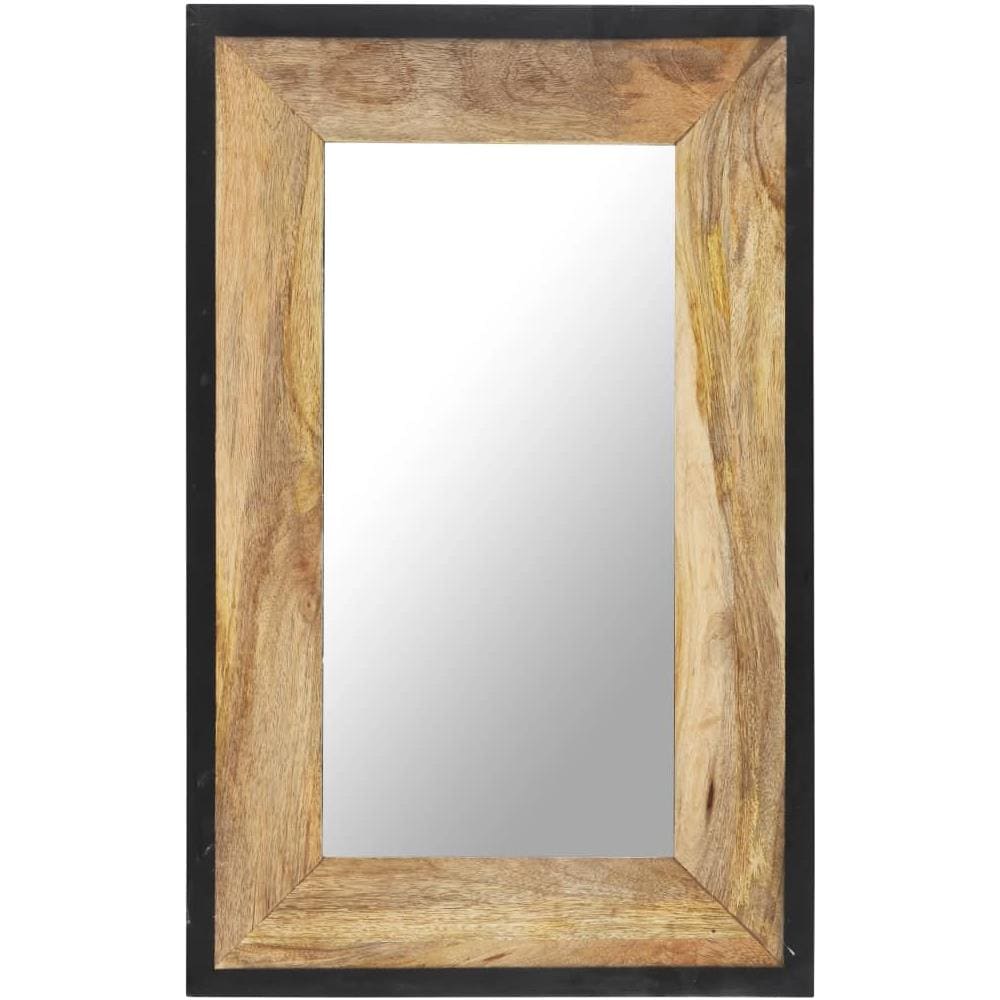 Specchio 80x50 Cm In Legno Massello Di Mango - Foto 1