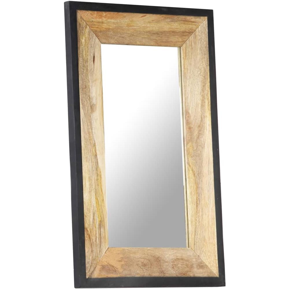 Specchio 80x50 Cm In Legno Massello Di Mango - Foto 2